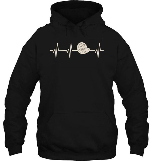 fossil hunting heartbeat pulse gift for fossil hunters hoodie