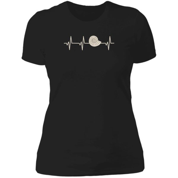 fossil hunting heartbeat pulse gift for fossil hunters lady t-shirt