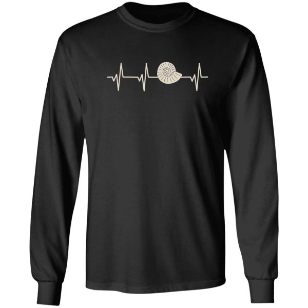 fossil hunting heartbeat pulse gift for fossil hunters long sleeve