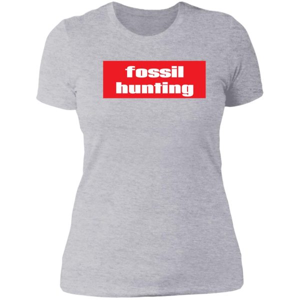 fossil hunting lady t-shirt