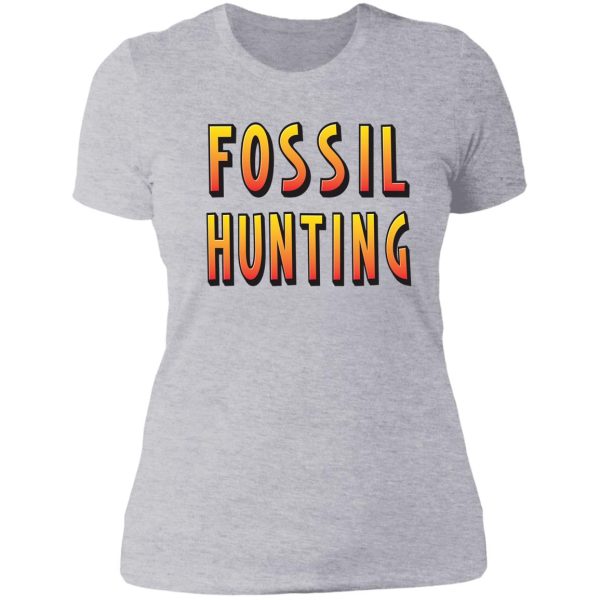 fossil hunting lady t-shirt