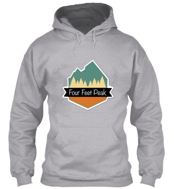 four feet peak logo hoodie