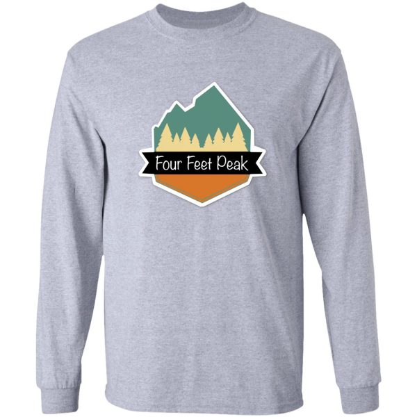 four feet peak logo long sleeve