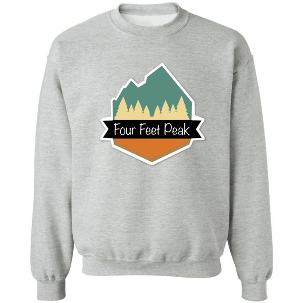 four feet peak logo sweatshirt