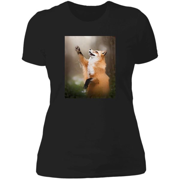 fox high five lady t-shirt