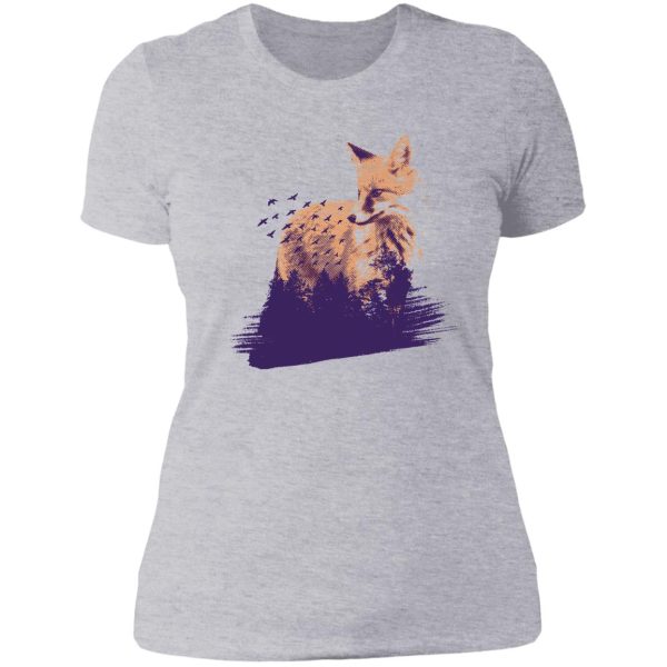 fox nature wilderness lady t-shirt