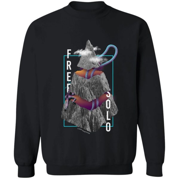 free solo rock climbing sweatshirt