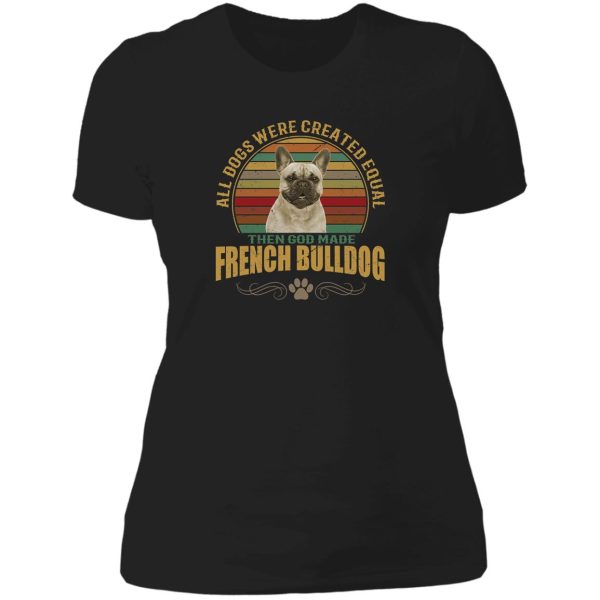 french bulldog lady t-shirt