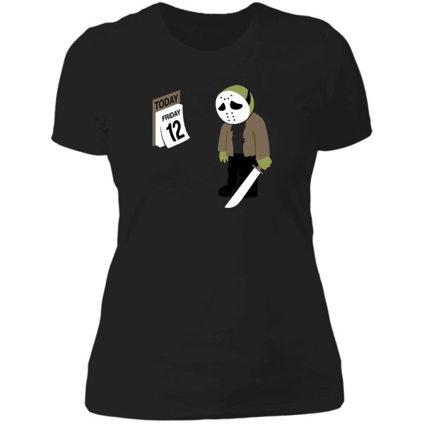 friday the 13th parody lady t-shirt