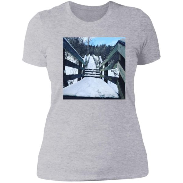 fundy stairs lady t-shirt