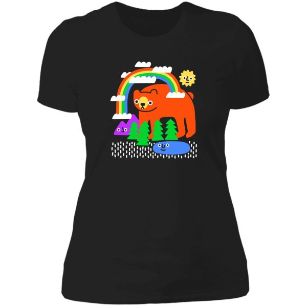 funky forest lady t-shirt