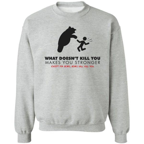 funny bear sweatshirt