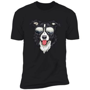 funny border collie outdoor sunglasses dog lover gift shirt