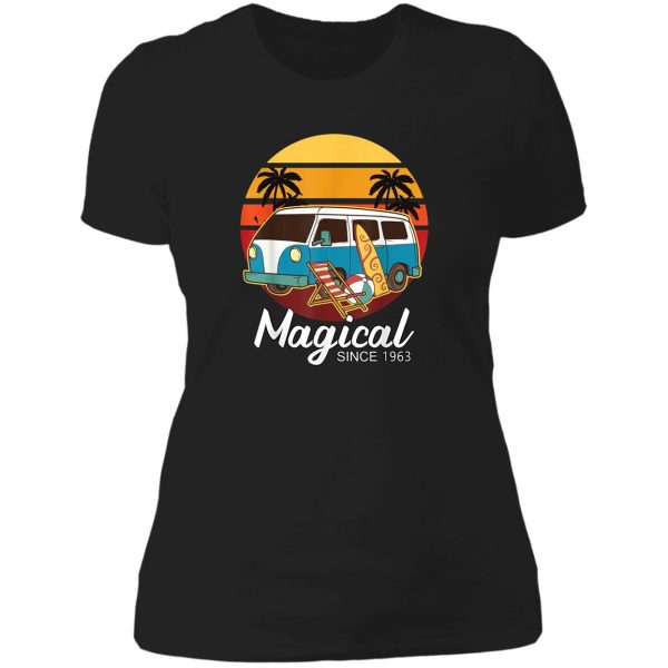 funny camper magical since 1963 lady t-shirt