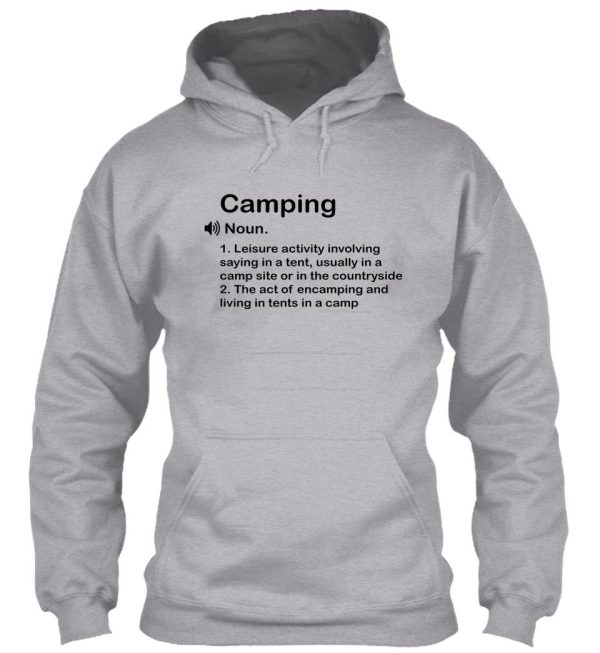 funny camping definition gift hoodie
