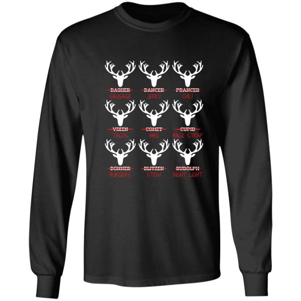 funny christmas deer bow hunting santa men women hunter gift christmas hunting reindeer hunting season bow hunting funny hunter long sleeve