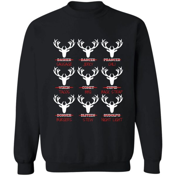 funny christmas deer bow hunting santa men women hunter gift christmas hunting reindeer hunting season bow hunting funny hunter sweatshirt