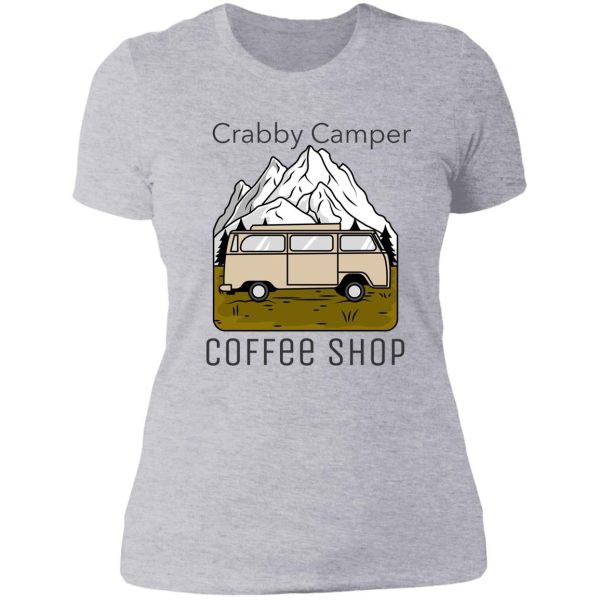 funny crabby camper tee lady t-shirt