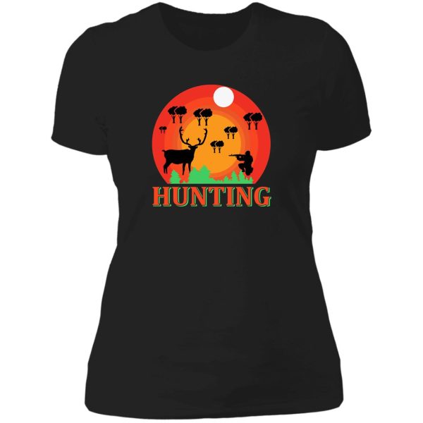 funny dad hunter shirthunting gear for men and women fathers day hunting gift lady t-shirt