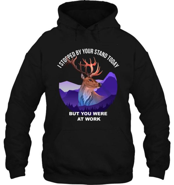 funny deer hide hunting design hoodie