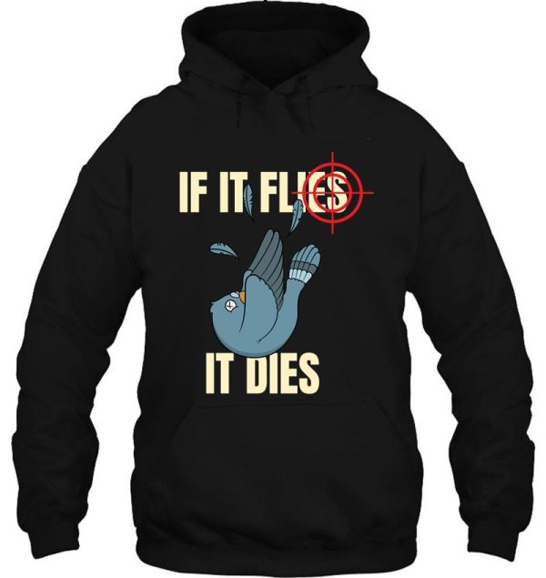 funny dove hunting gift for duck and bird hunter hoodie