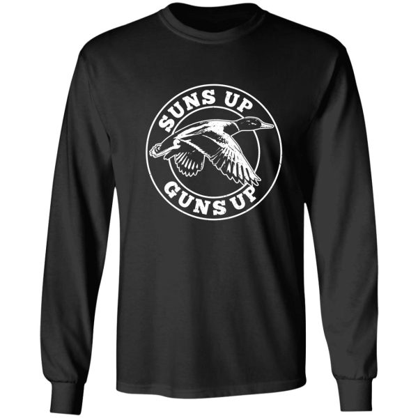 funny duck hunting duck shooting waterfowl gift tee long sleeve