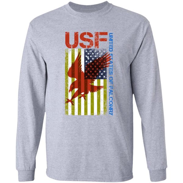 funny falconry supplies united states of falconry - hawking shirts and gifts for falconers long sleeve