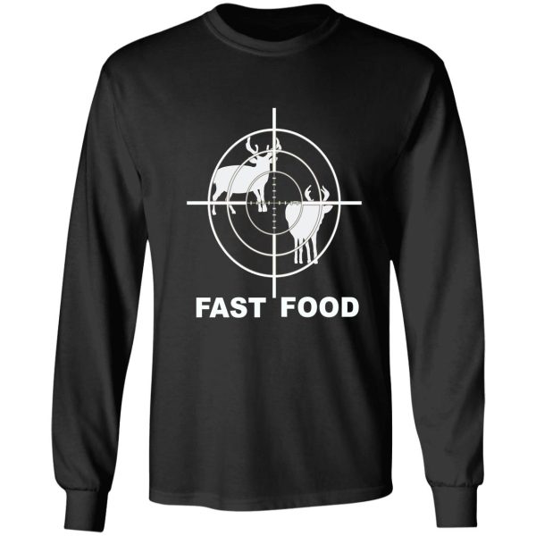 funny fast food deer hunting long sleeve