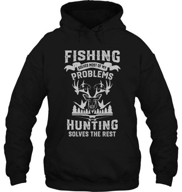 funny fishing and hunting hoodie