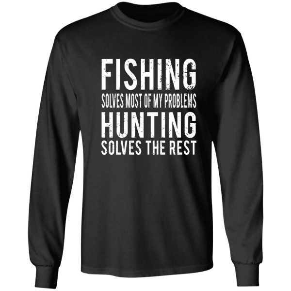 funny fishing hunting lover long sleeve