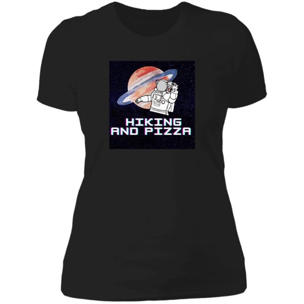 funny hiking pizza essential t-shirt lady t-shirt