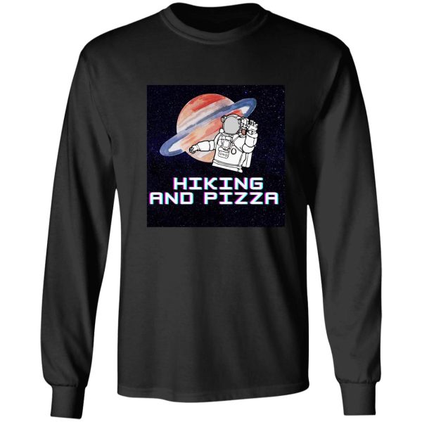 funny hiking pizza essential t-shirt long sleeve