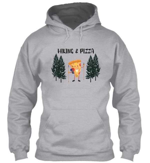 funny hiking pizza hoodie