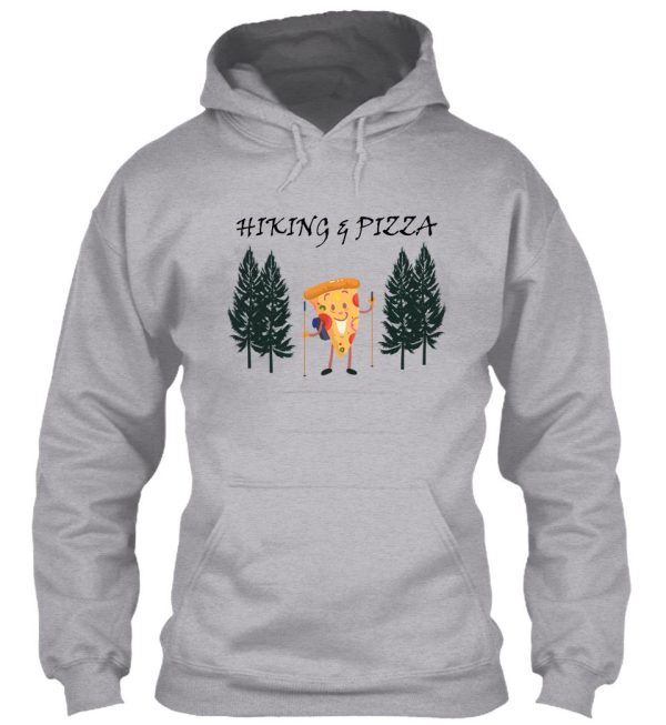 funny hiking pizza hoodie