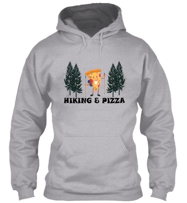 funny hiking pizza hoodie