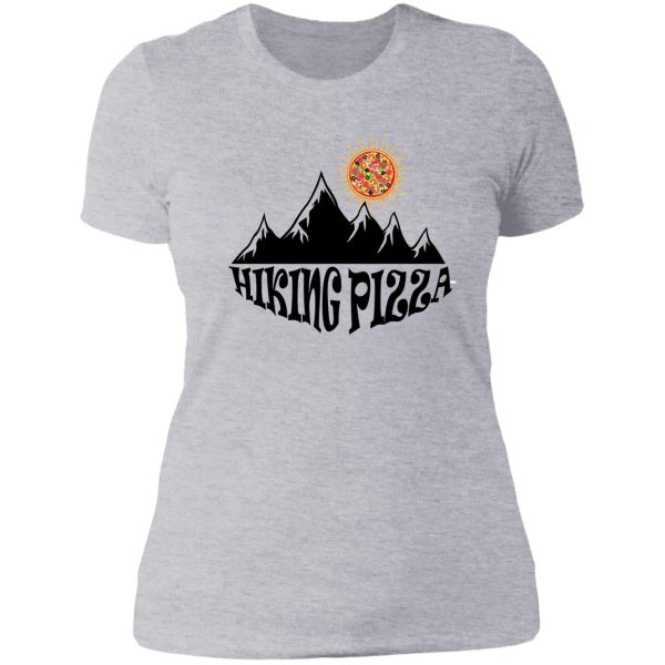 funny hiking pizza lady t-shirt