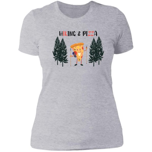 funny hiking pizza lady t-shirt