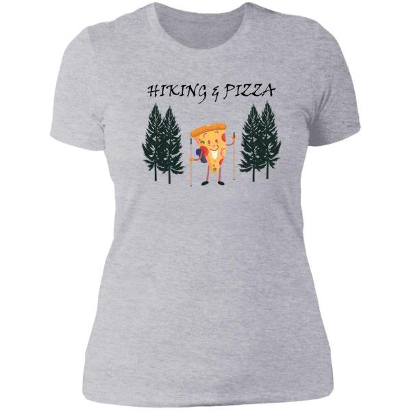 funny hiking pizza lady t-shirt