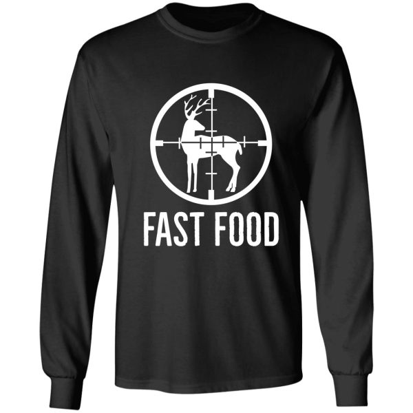 funny hunting fast food deer hunting long sleeve