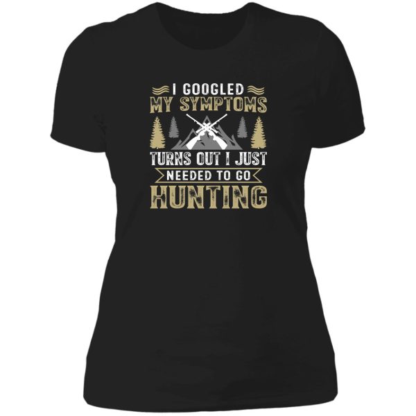 funny hunting lady t-shirt