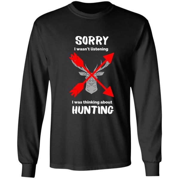 funny hunting tshirt gift for bow and rifle deer hunters long sleeve