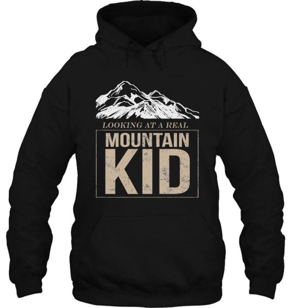 funny mountain kid for campers hoodie