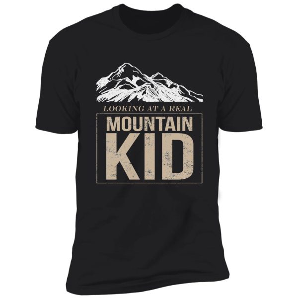 funny mountain kid for campers shirt