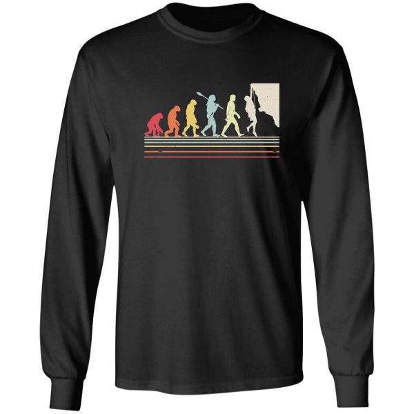 funny rock climbing evolution long sleeve