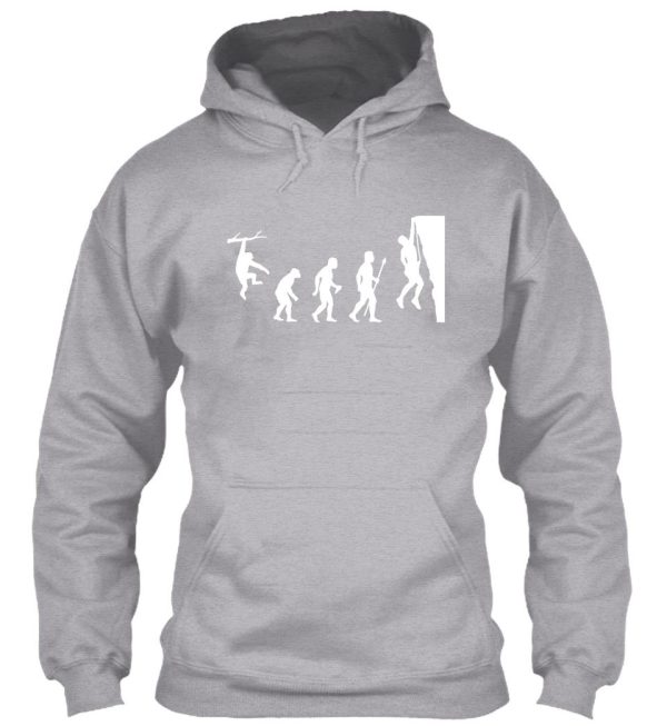 funny rock climbing evolution t shirt hoodie