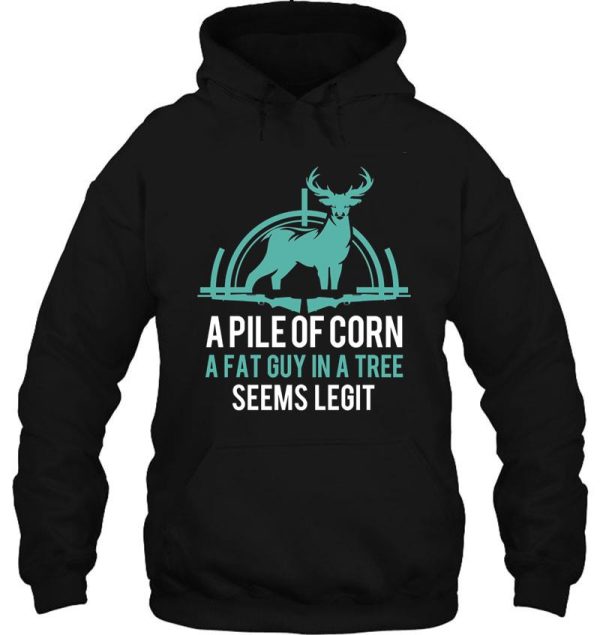 funny smart deer hunting season hoodie