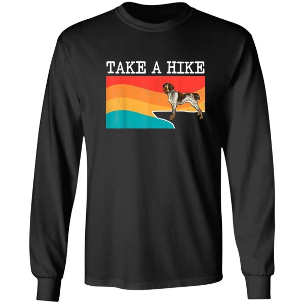 funny take a hike german wirehaired pointer graphic hiking long sleeve