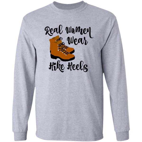 funny womens hiking hike heels long sleeve