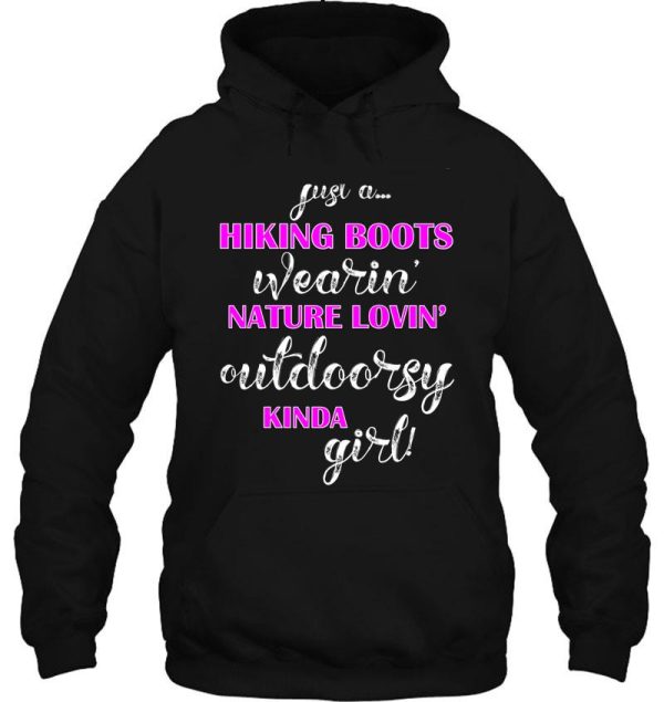 funny womens hiking nature outdoors design hoodie