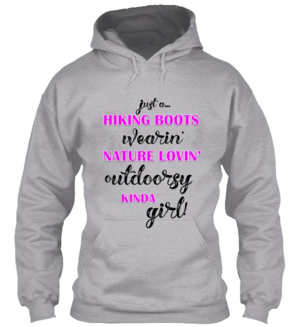 funny womens hiking nature outdoorsy design hoodie